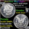 Image 1 : ***Auction Highlight*** 1882-s Morgan Dollar TOP POP! $1 Graded GEM+ UNC DMPL By USCG (fc)