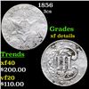 Image 1 : 1856 Three Cent Silver 3cs Grades xf details