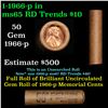 Image 1 : Shotgun Lincoln 1c roll, 1966-P 50 pcs Brandt Wrapper.
