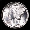 Image 2 : 1943-p Mercury Dime 10c Grades GEM++ Unc