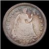 Image 2 : 1854-p Seated Liberty Half Dime 1/2 10c Grades f+