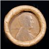 Image 3 : Mixed small cents 1c orig shotgun roll, 1917-D Wheat Cent, 1890 Indian Cent other end, Brinks Wrappe