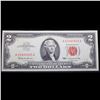 Image 2 : 1963 $2 Red seal United States Note Grades Gem CU