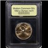 Image 2 : 1992-p Olympics Modern Commem Half Dollar 50c Graded ms70, Perfection By USCG