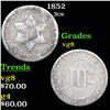 Image 1 : 1852 Three Cent Silver 3cs Grades vg, very good