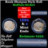 Image 1 : Buffalo Nickel Shotgun Roll in Old Bank Style 'Bell Telephone'  Wrapper 1924 & S Mint Ends