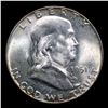 Image 2 : 1951-p Franklin Half Dollar 50c Grades Choice Unc FBL
