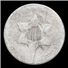 Image 2 : 1852 Three Cent Silver 3cs Grades g, good