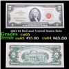 Image 1 : 1963 $2 Red seal United States Note Grades Gem CU