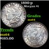 Image 1 : 1890-p Morgan Dollar $1 Grades Choice Unc