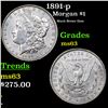 Image 1 : 1891-p Morgan Dollar $1 Grades Select Unc