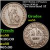 1937 Swiss 2 Francs Silver KM-21 Grades Choice AU