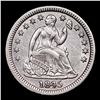 Image 2 : 1845-p Seated Liberty Half Dime 1/2 10c Grades Choice AU/BU Slider