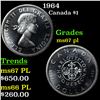 1964 Canada Dollar $1 Grades GEM++ PL