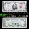 1963 $5 Red Seal United States Note Fr-1536 Grades vf+
