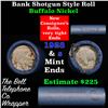 Image 1 : Buffalo Nickel Shotgun Roll in Old Bank Style 'Bell Telephone'  Wrapper 1928 & S Mint Ends