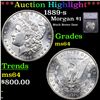 ***Auction Highlight*** 1889-s Morgan Dollar $1 Graded ms64 BY SEGS (fc)