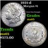 Image 1 : 1921-d Morgan Dollar $1 Grades GEM Unc