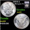 Image 1 : 1904-o Morgan Dollar $1 Graded ms66 BY SEGS