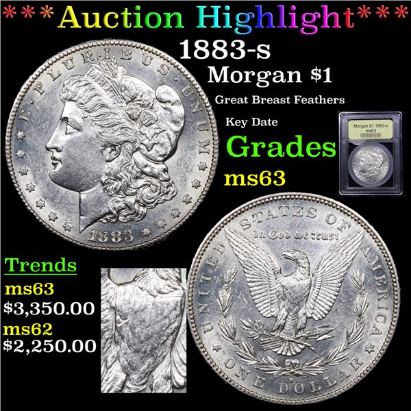 ***Auction Highlight*** 1883-s Morgan Dollar $1 Graded Select Unc By USCG (fc)