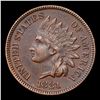 Image 2 : 1881 Indian Cent 1c Grades xf+