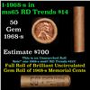 Image 1 : Shotgun Lincoln 1c roll, 1968-S 50 pcs Brandt Wrapper.