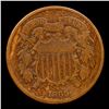 Image 2 : 1865 Two Cent Piece 2c Grades vf+