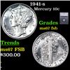 Image 1 : 1941-s Mercury Dime 10c Graded ms67 fsb BY SEGS