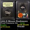 Image 1 : Proof 1991-S Mount Rushmore Modern Commem Half Dollar 50c Graded GEM++ Proof Deep Cameo By USCG