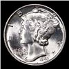 Image 2 : 1943-p Mercury Dime 10c Grades GEM++ Unc