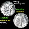 Image 1 : 1940-p Mercury Dime 10c Grades GEM+ FSB