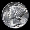Image 2 : 1945-d Mercury Dime 10c Grades GEM+ Unc