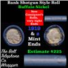 Image 1 : Buffalo Nickel Shotgun Roll in Old Bank Style 'Bell Telephone'  Wrapper 1919 & s Mint Ends