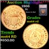 Image 1 : ***Auction Highlight*** 1866 Two Cent Piece 2c Graded ms64 rd BY SEGS (fc)