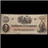 Image 2 : 1862-63 $100 Confederate States CSA Note, T-41 Grades vf++