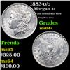 Image 1 : 1883-o/o Morgan Dollar $1 Grades Choice+ Unc