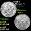 Image 1 : 1891-s Morgan Dollar $1 Grades Select+ Unc