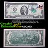 Image 1 : 1976 $2 Federal Reserve Note 1st Day of Issue, with Stamp (Philadelphia, PA) Grades Choice AU/BU Sli