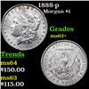 Image 1 : 1888-p Morgan Dollar $1 Grades Select+ Unc