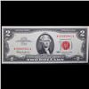 Image 2 : 1963 $2 Red seal United States Note Grades Gem CU