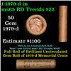 Image 1 : Shotgun Lincoln 1c roll, 1979-D 50 pcs Brandt Wrapper.