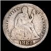 Image 2 : 1882-p Seated Liberty Dime 10c Grades g+