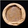 Image 2 : Mixed small cents 1c orig shotgun roll, 1916-D Wheat Cent, 1896 Indian Cent other end, Brinks Wrappe