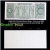 Image 1 : Proof 1890 $10 United States Note - Reverse BEP Intaglio Souvenir Card B-139, DCSE '90 Grades Proof