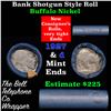Image 1 : Buffalo Nickel Shotgun Roll in Old Bank Style 'Bell Telephone'  Wrapper 1927 & D Mint Ends
