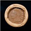 Image 2 : Mixed small cents 1c orig shotgun roll, 1918-D Wheat Cent, 1897 Indian Cent other end, Brinks Wrappe