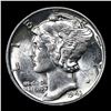 Image 2 : 1943-d Mercury Dime 10c Grades GEM++ FSB