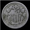 Image 2 : 1869 Shield Nickel 5c Grades vg, very good