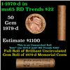 Image 1 : Shotgun Lincoln 1c roll, 1979-D 50 pcs Brandt Wrapper.