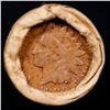 Image 2 : Mixed small cents 1c orig shotgun roll, 1917-S Wheat Cent, 1889 Indian Cent other end, Brinks Wrappe